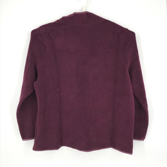 32 Degrees Heat Sweater Womens XL Purple 1/4 Snap Arctic Fleece Sweatshirt - Picture 4 of 15